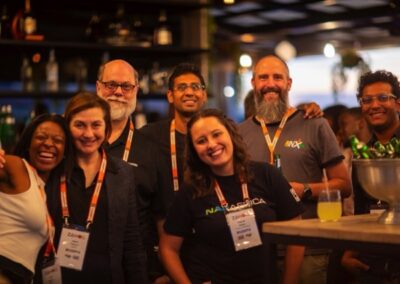 ZANOG community members at a social event